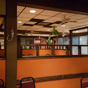 Faux Mexican decor.