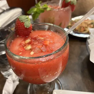 Margarita and mojito in the back