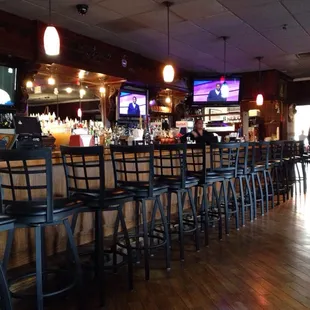 Bar side of the restaurant