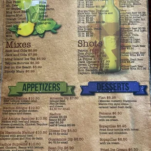 Drink Menu