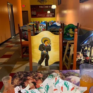 mexican food and drinks on a table