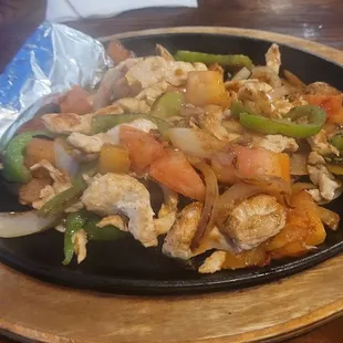 a plate of food on a table