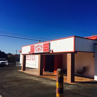 the outside of the building