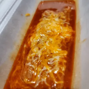 Cheese Enchilada 3.99..I want to say almost totally worth it