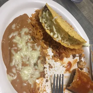 Taco and enchilada