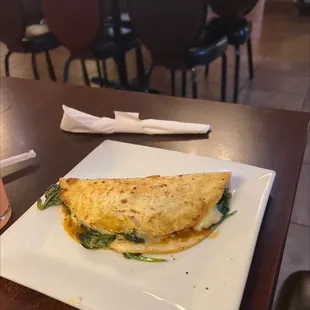 Spinach Vegetarian Quesadilla