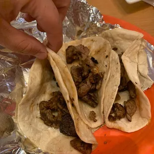 3 Tacos de Carne Asada