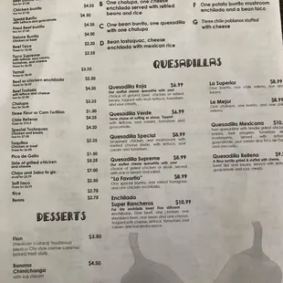 Take Out Menu