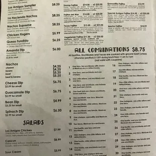 Take Out Menu