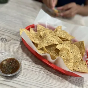 Chips and hands