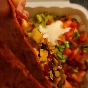 Yummy bbq chicken quesadilla
