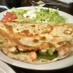 Seafood Quesadilla