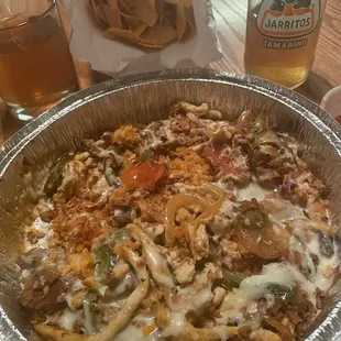 Mexicali, chips and salsa with a jarritos pop