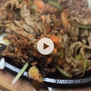 Yes we could hear the plate sizzling -it was so awesome I took a short video of it