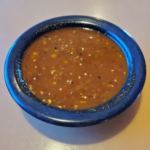 Ask for this Tomatillo salsa, if you want the good stuff.
