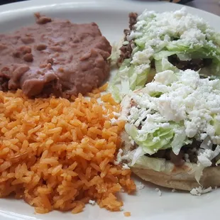 Sopes minus sour cream and tomato