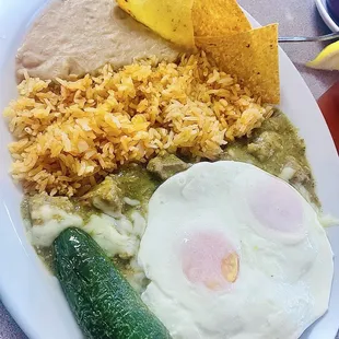 Chili Verde plate