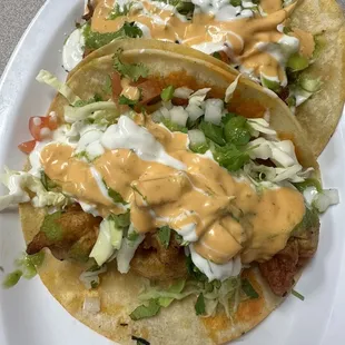 Tacos de camaron