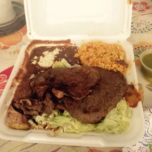 Bistec con Enchiladas (to go)