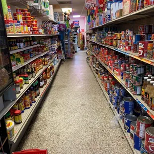 a grocery aisle