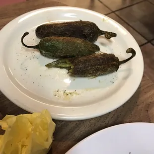 Jalapeño were grilled excellent. They had a very tasty seasoning on them as well.