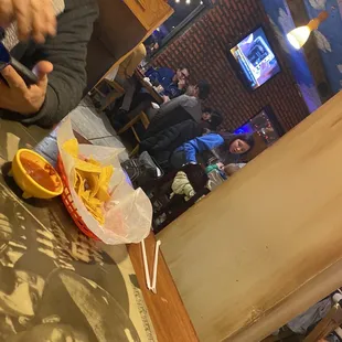 No distancing between tables