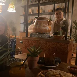 Appetizer cart for when they bring it