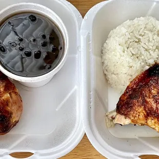 YES Meal Quarter Chicken with Rice and Beans 7/12