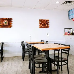 the interior of the restaurant