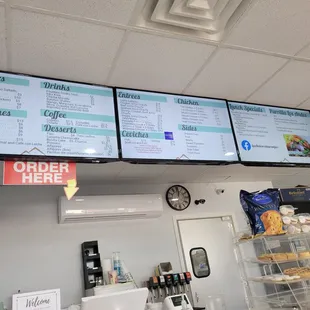 Menu board