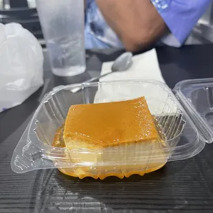Flan was excellent