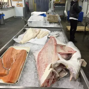 Salmon, halibut etc