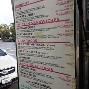 Their menu