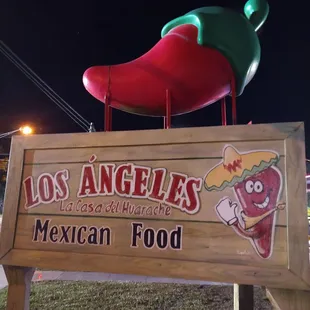 a sign for a mexican restaurant