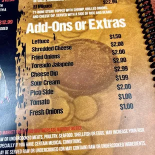 menu, oysters and mussels