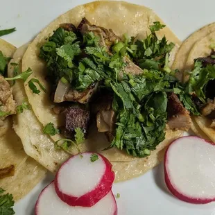 Carnitas tacos, excellent.