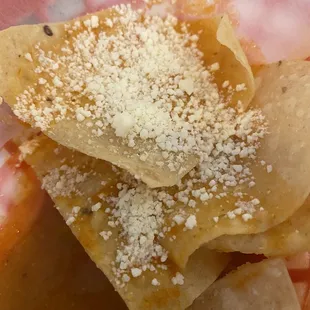 Chips, Salsa and Parmesan