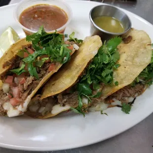 Birria tacos.