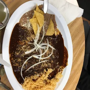 Enchiladas de Mole