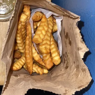 Well done fries! Sooo good! Right Amount of crunch with perfect amount of soft chew.