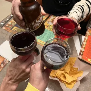 Cheers to the chef and staff at this restaurant!