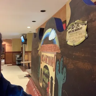 The benches in the booths were made in The state of Jalisco, Mexico, and imported!