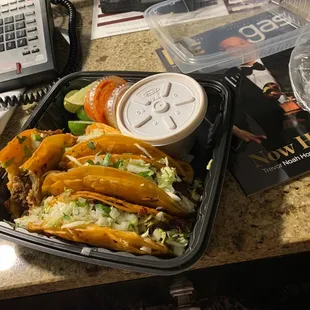 4 Quesabirria Tacos.