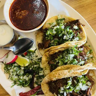 Birria Tacos and Consommé