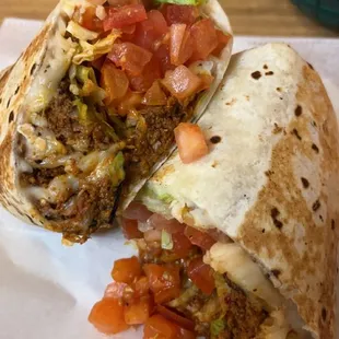 Chorizo burrito