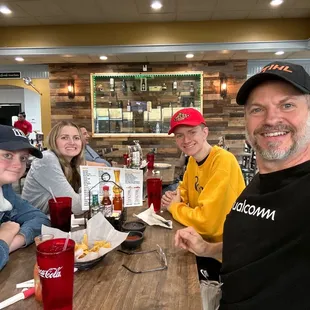 Family photo in main dining area