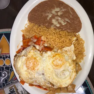 Delicious chilaquiles