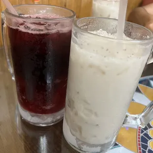 Jamaica and horchata!