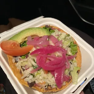 Veggie tostada