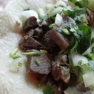 Lengua taco $1.50! Yummy too